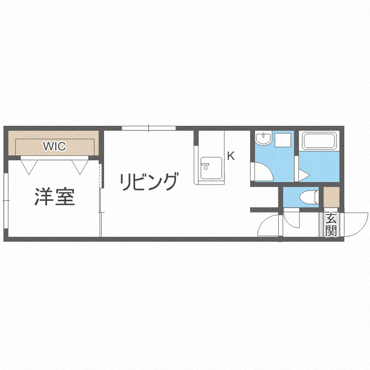 VILLA LIISA(1LDK/3階)の間取り写真