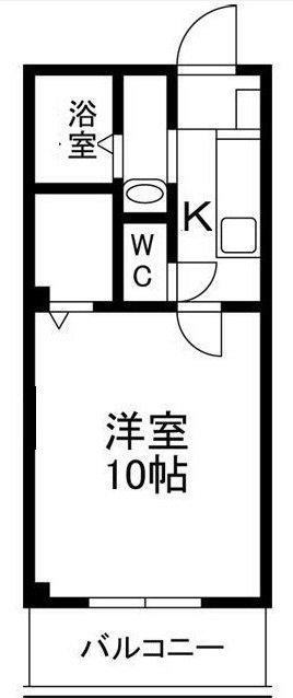 コミュニティーハウス(1K/2階)の間取り写真