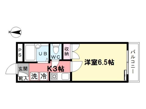 EXIVE西荻(1K/2階)の間取り写真