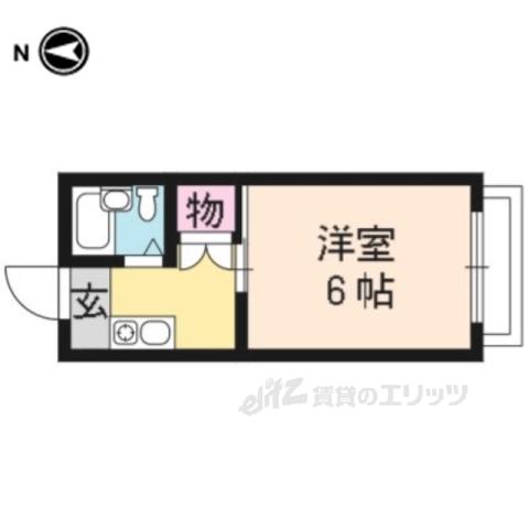 サンコート727(1K/1階)の間取り写真