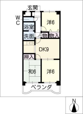 CHERRY MINION(3DK/1階)の間取り写真