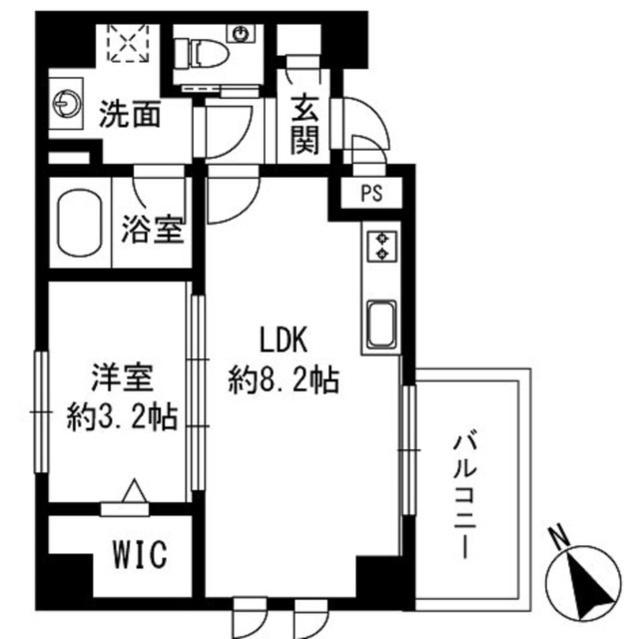 PINOT BLANC(1LDK/3階)の間取り写真