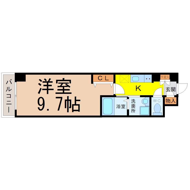 SMILE CITY M(1K/2階)の間取り写真