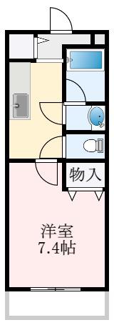 フジパレス水池(1K/2階)の間取り写真