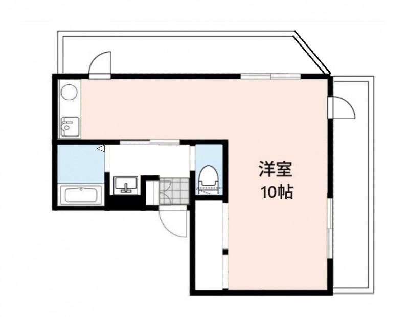 エミネンス平野(ワンルーム/4階)の間取り写真