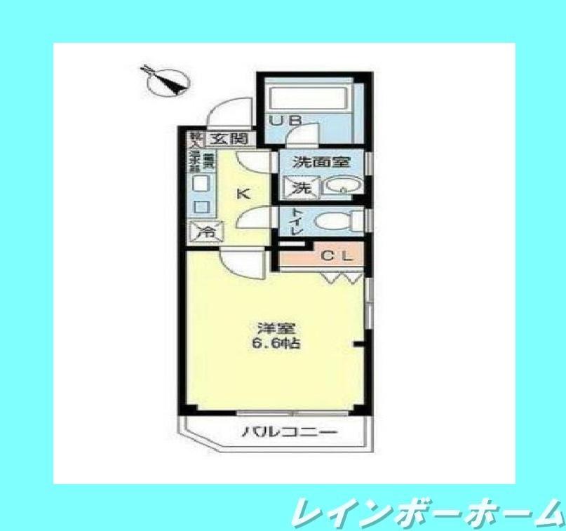 アーバンステージ南流山(1K/1階)の間取り写真