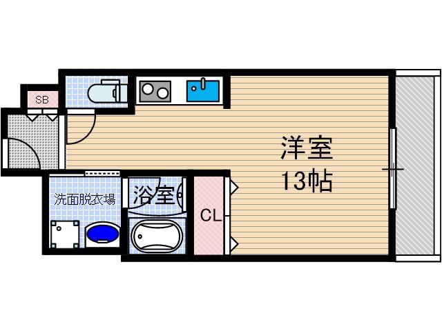 COCOVILLAGE(ワンルーム/2階)の間取り写真