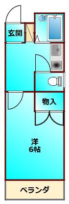 シティガーデン富田(1K/7階)の間取り写真