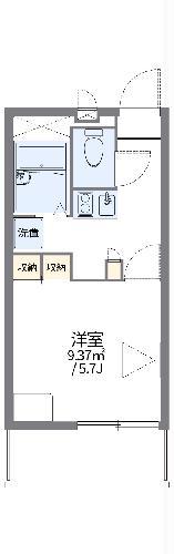 レオパレスカナサラ(1K/1階)の間取り写真