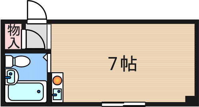 プラザ浜口(ワンルーム/5階)の間取り写真