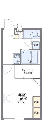 レオパレスMORIOKA(1K/1階)の間取り写真