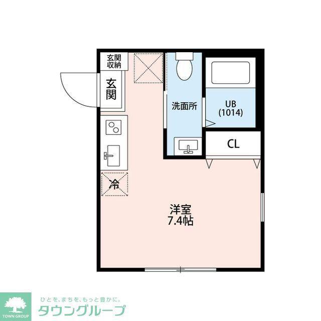 ラフィーネ西谷B(ワンルーム/3階)の間取り写真