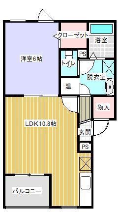 EAGLEVII(1LDK/1階)の間取り写真