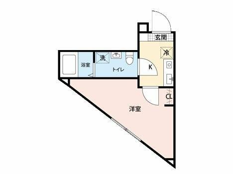 エムキューブ南蒲田(1K/3階)の間取り写真