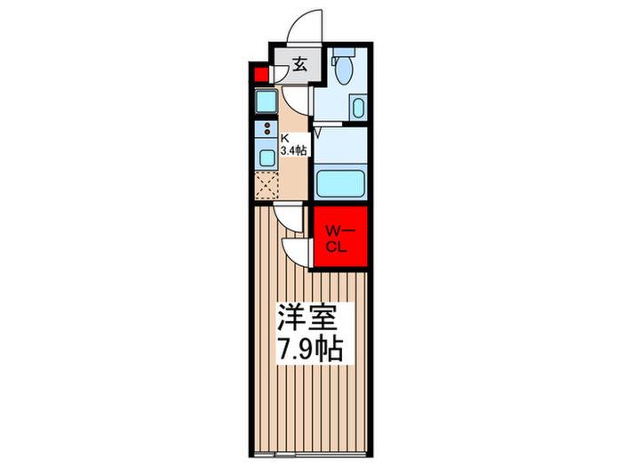 EDIT MISHUKU(1K/1階)の間取り写真