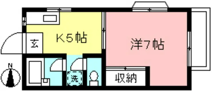 ガーネットハイツ 1階階 間取り