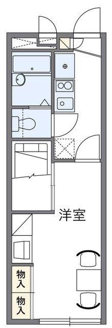 レオパレス新吉田シティーハウス(1K/1階)の間取り写真