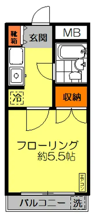 メゾンドシルキー 2階階 間取り