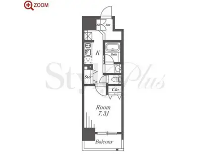 TENAS丸の内(1K/9階)の間取り写真