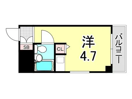 朝日プラザ塚本II(ワンルーム/5階)の間取り写真