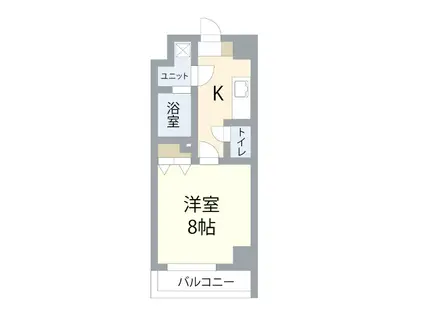ヴィガラスT(1K/1階)の間取り写真