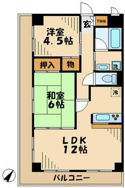 ベルファーム 4階階 間取り