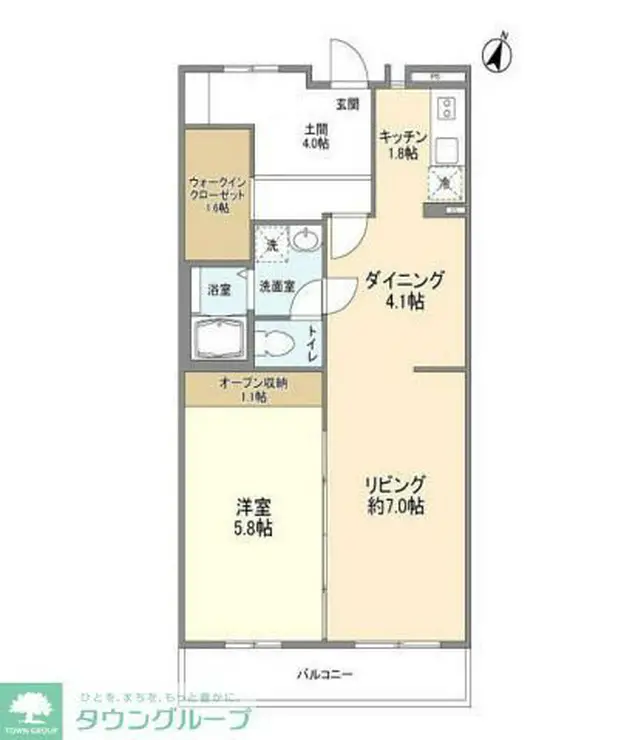 セントラルパーク幕張本郷 5階階 間取り