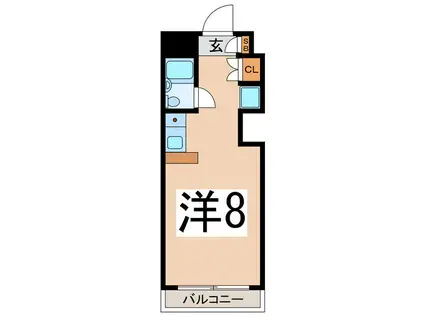 500MILE(ワンルーム/1階)の間取り写真