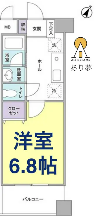 コフレ横浜星川 7階階 間取り