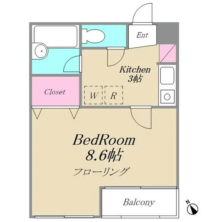 リースランド祐天寺 2階階 間取り