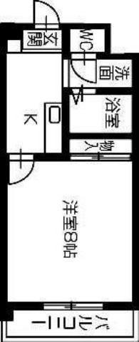 ハイム オアシス(1K/3階)の間取り写真