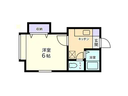 信開セルーラ南四ツ居(1K/1階)の間取り写真