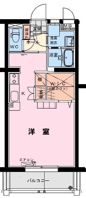 レジデンスけやき(ワンルーム/3階)の間取り写真