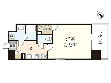  第25友建ビル(1K/5階)の間取り写真