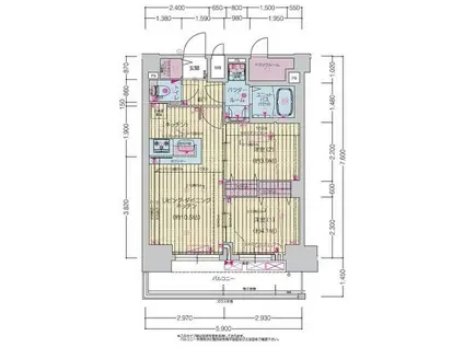 プレサンス上前津ディアシス(2LDK/10階)の間取り写真