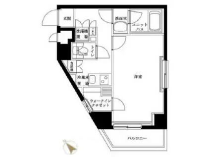 ルーブル椎名町(1K/5階)の間取り写真