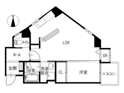KOWLOON(1LDK/4階)の間取り写真