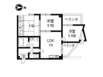 シェモア19(3LDK/2階)の間取り写真