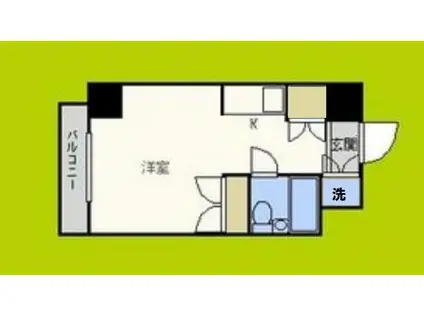 ライオンズマンション今里第3壱番館(ワンルーム/11階)の間取り写真