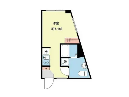 LUNA CRESCENTE GAKUGEIDAIGAKU(ワンルーム/1階)の間取り写真