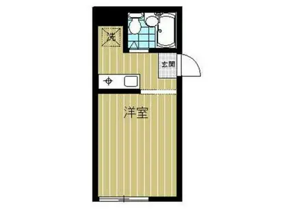 ドミール・ウタ(ワンルーム/2階)の間取り写真