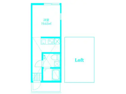 マピエス新川崎(ワンルーム/1階)の間取り写真