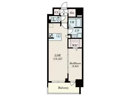 S-RESIDENCE佐賀天神ALINE(1LDK/7階)の間取り写真