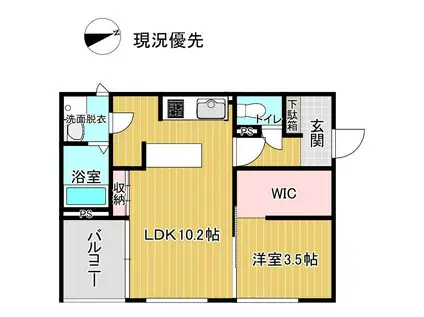 MAISON CASITA 十日町(1LDK/2階)の間取り写真