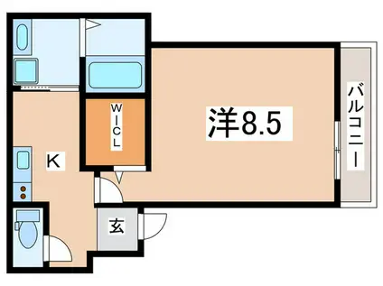 フジパレス尼崎立花III番館(1K/2階)の間取り写真