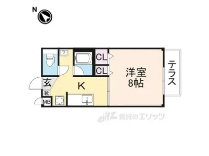 EXCEEDONE(1K/1階)の間取り写真