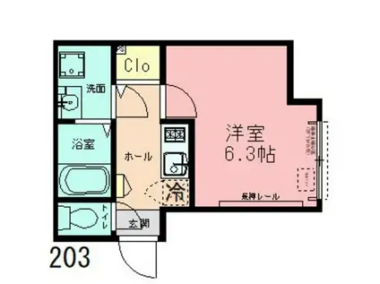 VISTA MINAMIMACHIDA(1K/1階)の間取り写真