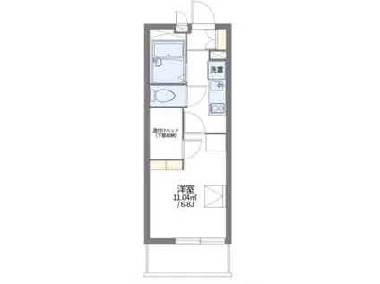 レオパレスサニーハイツ(1K/3階)の間取り写真