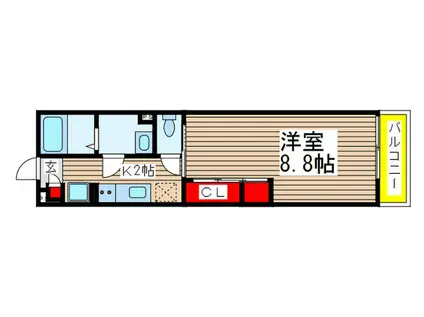 リブリ・メゾン・雅(1K/1階)の間取り写真