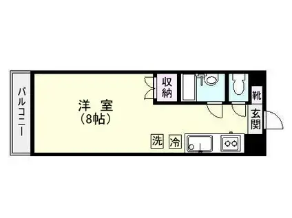 ヴィラージュ225(ワンルーム/4階)の間取り写真